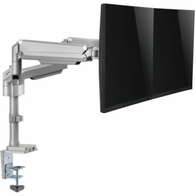 Tripp Lite series Flex-Arm DDR1732DAL Desk Mount for Monitor, HDTV, Workstation, TV, Flat Panel Display - Silver - Height Adjustable - 2 Display(s) Supported - 32" Screen Support - 19.84 lb (9000 g) Load Capacity - 75 x 75, 100 x 100 - Rugged - Steel, Aluminum  ACCS 