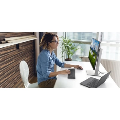 Dell Pro Wireless Keyboard And Mouse KM5221W - USB Wireless RF - French - Black - USB Wireless RF Mouse - Optical - 4000 dpi - Scroll Wheel - Black - Symmetrical - AA, AAA - Compatible with Desktop Computer for Windows, Mac OS, Linux, ChromeOS, Android  WRLS 