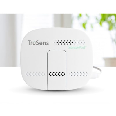 TruSens Medium Air Purifier w/Monitor, White - HEPA, Ultraviolet - 375 Sq. ft. (34838640 mm²) - White WITH SENSORPOD - MEDIUM ROOM 8 X 8 X 22 IN - WHITE