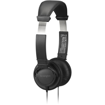 Kensington Classic Headset with Mic and Volume Control - Stereo - USB Type A - Wired - Over-the-head - Binaural - Ear-cup - 6 ft Cable - Noise Cancelling Microphone - Noise Canceling - Black & INLINE CTRL 