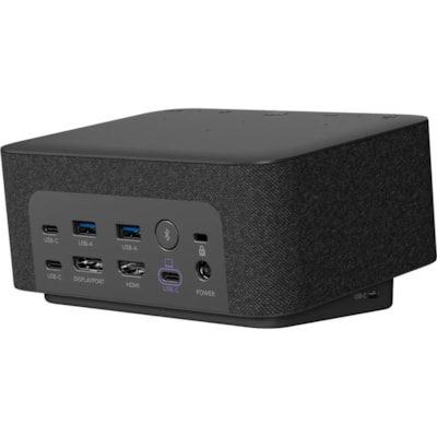 Logitech Logi Dock Docking Station - for Desktop PC, Tablet, Smartphone - 100 W - USB Type C - 2 Displays Supported - 4K - 3840 x 2160 - 5 x USB Ports - 3 x USB 3.1 Type-C Ports - 2 x USB Type-A Ports - USB Type-A - 4 x USB Type-C Ports - USB Type-C - 1 x HDMI Ports - HDMI - 1 x DisplayPorts - Displ  