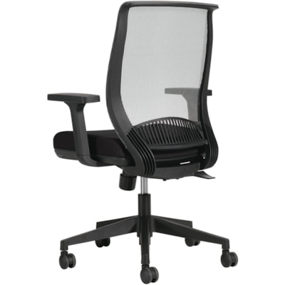 Offices To Go Lumi Synchro-Tilter Chair Medium Back Dance - Dance Seat Color - Fabric, Vinyl Seat Material - Dance Back Color - Mesh Back Material - Mid Back - Armrest - 1 Each WATERFALL FABRIC  GREY MESH BK 
