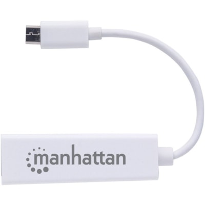 Manhattan Type-C to Gigabit Network Adapter - USB 3.1 (Gen 1) Type C - 1 Port(s) - 1 - Twisted Pair - 10Base-T, 100Base-TX, 1000Base-T - Portable twork Adapter SuperSpeed USB 3 .2 Gen 1; 10/100/100