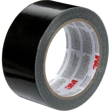 3M Duct Tape - 20 yd (18.3 m) Length x 1.88" (47.8 mm) Width - Black 1.88"X20YD (48 MM X 18.2 M) 12 RLS/CASE