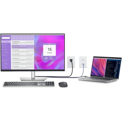 Dell P2723QE 27" Class 4K LCD Monitor - 16:9 - Black, Silver - 27" Viewable - In-plane Switching (IPS) Black Technology - WLED Backlight - 3840 x 2160 - 350 cd/m² - 5 ms - 75 Hz Refresh Rate - HDMI - USB Hub  MNTR 