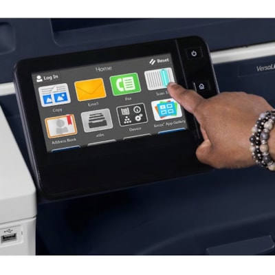 Xerox VersaLink B7125 Laser Multifunction Printer - Monochrome - Blue, White - Cloud/Copy/Email/Print/Scan - 25 ppm Mono Print - 1200 x 1200 dpi Print - Automatic Duplex Print - Up to 107000 Pages Monthly - Color Flatbed Scanner - Gigabit Ethernet - USB  PRNT 