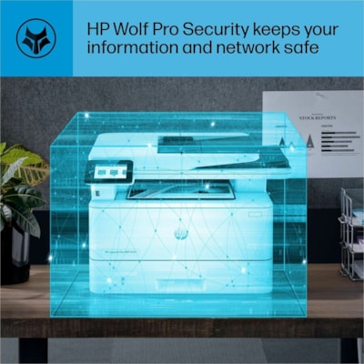HP - Imprimante multifonction laser LaserJet Pro 4101fdw Filaires et Sans fil - Monochrome - Copieur/Télécopieur/Imprimante/Scanner - 42 ppm Impression Mono - 4800 x 600 dpi Impression - Automatique Recto/Verso - jusqu'à 80000 Pages mensuelles - Couleur Scanner à Plat Scanner  
