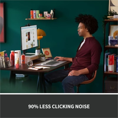 Logitech Signature M550 Mouse - Optical - Wireless - 32.81 ft (10000 mm) - Bluetooth - Graphite - USB - 4000 dpi - Scroll Wheel - 3 Button(s) - 3 Programmable Button(s) - Large Hand/Palm Size - 1 x AA Battery Supported - 1 / Each  