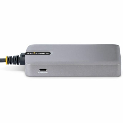 StarTech.com 3-Port USB-C Hub with Ethernet, 3x USB-A Ports, GbE, 5Gbps, Bus-Powered, 1ft/30cm Cable, Portable USB Type-C Expansion Hub - Portable Bus-Powered USB-C Expansion Hub/Gb Ethernet Adapter (WoL/Jumbo Frames/V-LAN Tagging) for laptop/desktop - 3-Port USB-A 3.2 Gen 1 5Gbps - USB ports provid  PERP 