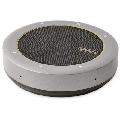 StarTech.com USB-C Speakerphone Docking Station, Mini Portable Conference Speaker/Audio Dock, VGA/4K HDMI, USB Hub, Teams/Zoom/Softphone - USB-C speakerphone mini dock; HDMI 4K 60Hz/1080p VGA video - 2x USB-A 3.2/3.1 5Gbps Hub - USB Type-C power/5Gbps data port/100W PD Pass-Through - 22in (56cm) wra  PERP 