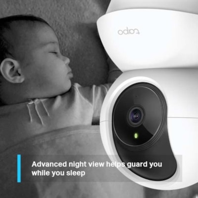 Tapo TAPO C210 3 Megapixel HD Network Camera - 30 ft (9.14 m) Night Vision - H.264 - 2304 x 1296 Fixed Lens - 15 fps - CMOS - Alexa, Google Assistant Supported  WRLS 