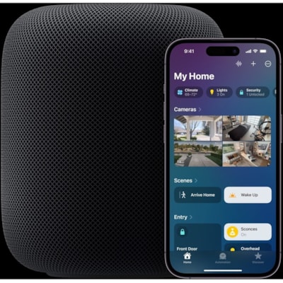 Apple HomePod (2nd Generation) Portable Bluetooth Smart Speaker - Siri Supported - Midnight - Dolby Atmos - Wireless LAN  SPKR 