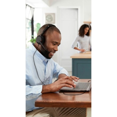 Jabra Evolve2 50 Headset - Stereo - USB Type A - Wired - 20 Hz to 20 kHz - On-ear - Binaural - Supra-aural - 5.6 ft (1.70 m) Cable - MEMS Technology, Noise Cancelling Microphone - Noise Canceling  