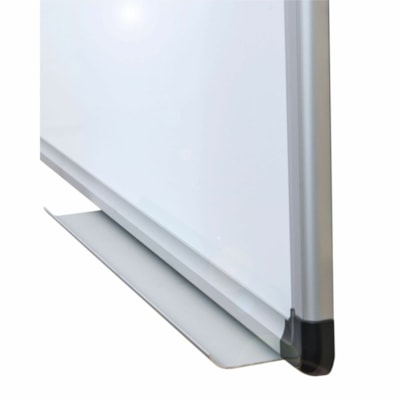 Viztex® Lacquered Steel Magnetic Dry Erase Board with an Aluminium Frame - 24" x 36" - 24" (609.60 mm) Width x 36" (914.40 mm) Height - White Lacquered Steel Surface - Aluminum Frame - Rectangle - Horizontal/Vertical - Magnetic - Magnetic, Scratch Resistant, Stain Resistant, Ghost Resistant  MAGNETIC LACQUERED STEEL ALUMINUM FRAME HIDES MOUNTS