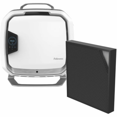 Fellowes Array AS1 Air Purifier - True HEPA - 1800 Sq. ft. - 1795.3 gal/min (6796043.184 mL/min) - White -Mounted White 