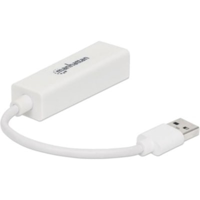 Manhattan USB 3.0 Gigabit Adapter - USB - 1 Port(s) - 1 x Network (RJ-45) - Twisted Pair - 10/100/1000Base-T - Desktop Male Left Gender - Female Righ t Gender - USB 3.0 R