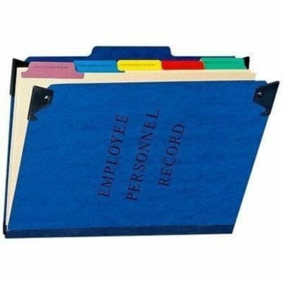 Pendaflex 1/3 Tab Cut Letter Recycled Hanging Folder with Fastener - 2" Expansion - Bonded Fastener - 1" Fastener Capacity - Top Tab Position - Pressboard, Pressguard - Blue - 25% Recycled - 1 PERSONNEL 