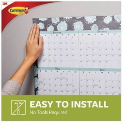 Command Poster Strips 17024-S256NA, Small, White, 256 Strips - 1.75" (44.5 mm) Length x 0.62" (15.7 mm) Width x 0.50" (12.70 mm) Thickness - White - Damage Resistant, Mark Resistant - For Poster, Indoor, Hanging, Smooth Surface, Artwork, Sign, Home, Office, Decorating, Multi Surface - 256 / Pack 17024-S256NA POSTER STRIPS