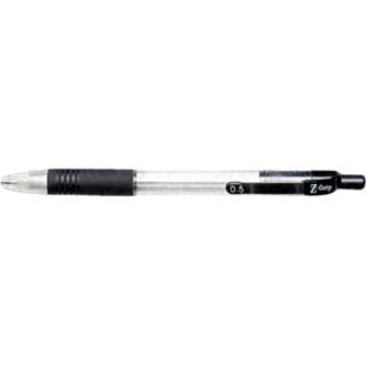 Zebra Z-Grip Mechanical Pencil - 0.5 mm Lead - Refillable - Clear Barrel - 12 Each BLACK BARREL 