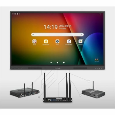 ViewSonic IFP75G1 - 75" ViewBoard Interactive Display - 75" (1905 mm) LCD - Infrared (IrDA) - Touchscreen - 16:9 Aspect Ratio - 3840 x 2160 - Direct LED - 400 cd/m² - 1,200:1, 5,000:1 Contrast Ratio - 2160p - USB - HDMI - VGA INTERACTIVE FLAT PANEL  3840 X  2160 RESOLUTION - N