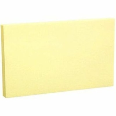 Grand & Toy - Feuillets autoadhésifs jaune, non lignés, 3 po x 5 po, blocs de 100 feuillets - largeur de drapeau/note 5 po (127 mm) x longueur de drapeau/note 3 po (76,20 mm) - Rectangulaires - 100 Feuilles par bloc - Jaune - Papier - Autocollant, Sans résidus, Repositionnables, AMOVIBLES  COLLENT À LA 100/BLOC  REMPLACE 99141