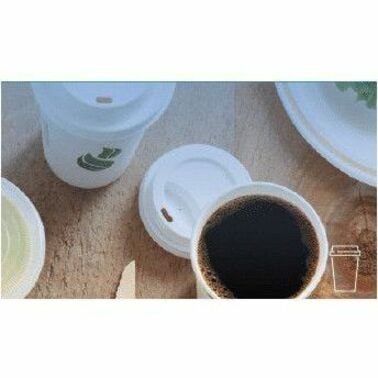 Eco Guardian - Tasse EG-P-PL-K16-W50 - 473,18 mL - Acide polylactique (PLA), Papier - Café, Thé, Déjeuner, Jus, Smoothie, Eau, Soda, Breuvage, Froid, Boisson chaude - 50 / emballage COMPOSTABLE 50PK 