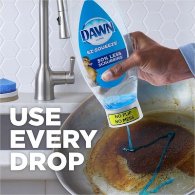 Dawn EZ-Squeeze Dishwashing Liquid - For Dish, Household - Liquid - 650 mL - Fresh Scent - No-mess - Blue - 1 Unit  