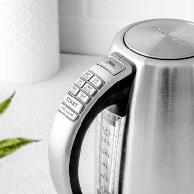 Cuisinart PerfecTemp Cordless Electric Programmable Kettle - 1500 W - 1.70 L - Silver 1500 WATTS OF POWER 