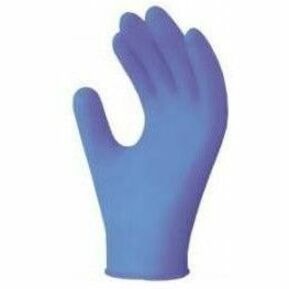 RONCO VE2B Examination Gloves - 4 mil (0.10 mm) Thickness - Allergy Protection - Small Size - Vinyl - Blue - Powder-free, Disposable, Lightweight, Comfortable, Flexible, Latex-free, Water Resistant - For Automotive, Electronic, Food Service, Industrial, Manufacturing, Printing, Beauty Salon, Hospita BLUE EXAM GLOVES POWDER FREE 