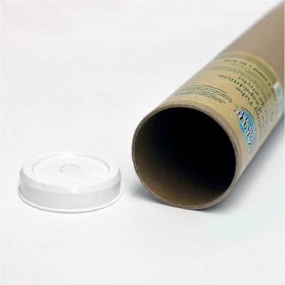 Earth Hugger - Tube d'expédition 37021-EH - Expédition - longueur de 24 po (609,60 mm) x diamètre de 2 po (50,80 mm) - Embouts amovibles - Brun kraft, Brun - Papier, Carton, Plastique - 12 WITH END CAPS RECYCLED BROWN CORRUGATED TUBE