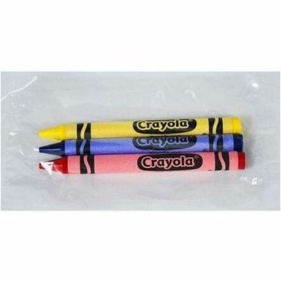 Crayola Crayon - Red, Blue, Yellow - 1080 / Unit RED  BLUE  YELLOW 3PK IN CELLOPHANE WRAP