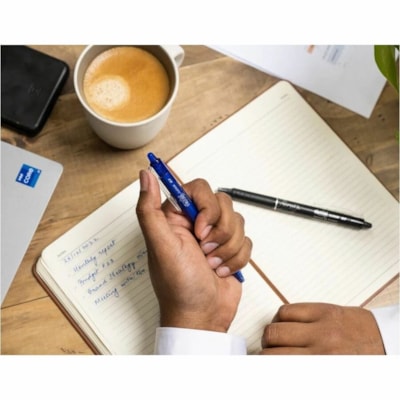 FriXion Ball Clicker Rollerball Pen - 0.7 mm (0.03") Fine Pen Point - Retractable - Erasable - Blue Ink - Thermosensitive Ink - Blue Barrel - Stainless Steel Tip - 1 Each ERASABLE RETRACTABLE 0.7MM BLUE