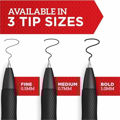 Sharpie S-Gel Gel Pen - 0.7 mm (0.03") Medium Pen Point - Retractable - Black Ink - Gel-based - Black Barrel - 8 / Pack  