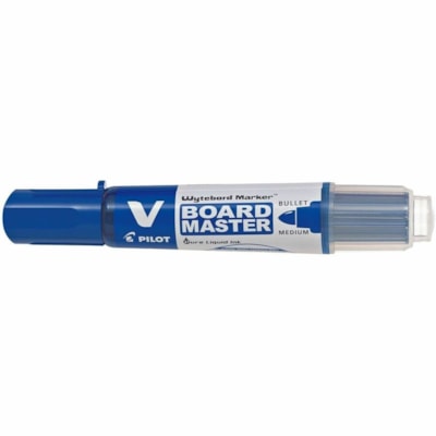 Crestar VBoard Master - Bullet Point - Thick Bullet Marker Point - Refillable - Blue Ink - Liquid - Transparent, Translucent Barrel - 10 / Box REFILLABLE BULLET TIP BLUE INK MADE FROM RECYCLED MATERIALS
