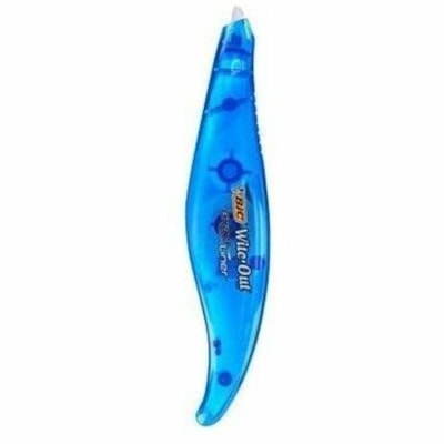 Wite-Out - Ruban correcteur Exact Liner - largeur du ruban 0,20 po (5 mm) x longueur du ruban 19,7 pi (6 m) - Tape Blanc - Dispenser Bleu - Séchage rapide, Inodore, Résistant aux déchirures, Ergonomique, Facile de préhension, Confortable, Non-rechargeable - Blanc - Plasti PENS STYLE 10 BX 