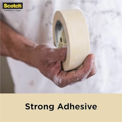 Scotch Masking Tape - 60 yd (54.9 m) Length x 0.70" (17.8 mm) Width - Tan - For Masking, General Purpose, Vinyl, Carpet, Metal, Plastic, Holding FOR GENERAL PURPOSE 
