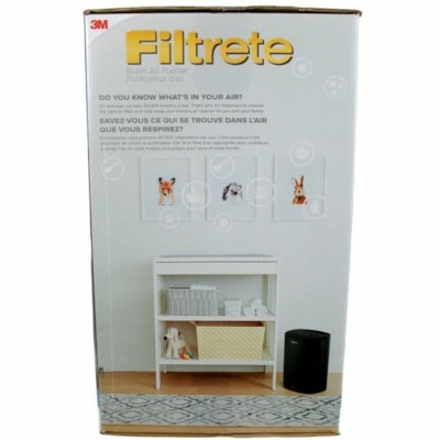 Filtrete Air Purifier - True HEPA - 110 Sq. ft. (10219334.40 mm²) - Black SMALL ROOM 110 SQ. FT 3 FAN SPEEDS