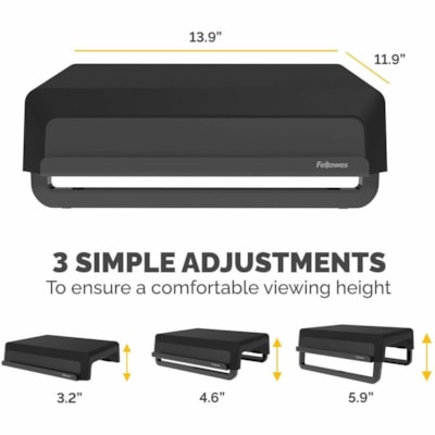 Fellowes - Support d'écran Breyta - Noir - Pour Moniteur  