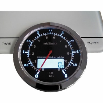 BIOS Professional Professional Digital / Analog Kitchen Scale - 11 lb (4989.52 g) / 11.02 lb (5000 g) Maximum Weight Capacity CAPACITY MAX 11LBS 
