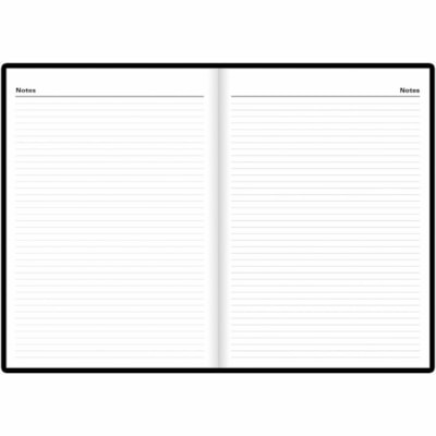 Letts 2026 Standard 12-Month Daily Planner - January to January - 11-3/4" x 8-1/4" - Black - English - Standard - Daily - 12 Month - January 2026 to December 2026 - 1 Day Single Page Layout - A4 - 8 1/4" (209.55 mm) x 11 3/4" (298.45 mm) Sheet Size - White Sheet - Perfect - Black - Paper - Leather C  