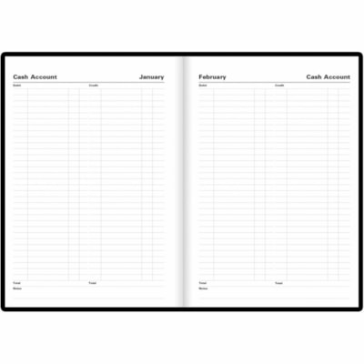 Letts 2026 Standard 12-Month Daily Planner - January to January - 8-1/4" x 5-7/8" - Black - English - Standard - Daily - 13 Month - January 2026 to December 2026 - 1 Day Single Page Layout - A5 - 5 53/64" (148.08 mm) x 8 1/4" (209.55 mm) Sheet Size - White Sheet - Perfect - Desk - Black - Paper - Le  