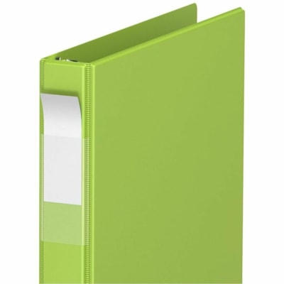 Reliure à anneaux Davis - format lettre - format8 1/2 po x 11 po Taille de feuille - 225 Capacité en feuilles - 1 po (25,40 mm) Sonnerie - Fastener(s) : 3 x Anneau en D - Pocket(s) : 2, Interne - Polypropylène - Lime - Lève-feuille, Étiquette dos - 6 / emballage n 