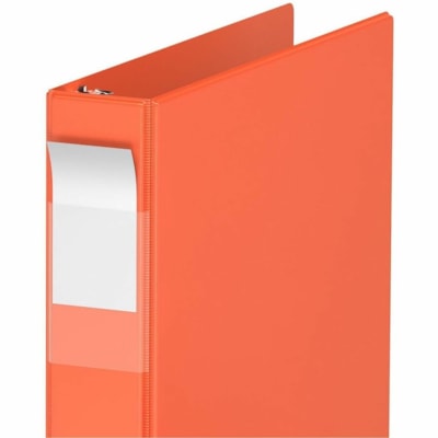 Davis 1-1/2" Premium Economy Binder, D-Ring, Orange, Pack of 6 - Letter - 8 1/2" x 11" Sheet Size - 350 Sheet Capacity - 1.50" (38.10 mm) Ring - Fastener(s): 3 x D-Ring - Pocket(s): 2, Internal - Polypropylene - Orange - Spine Label - 6 / Pack  