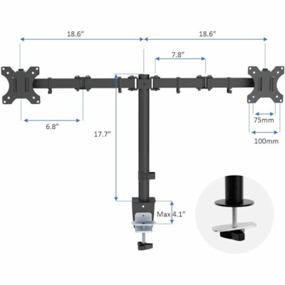 Rocelco - Noir /Monitor Mount-MAFM/Anti Fatig ue Mat