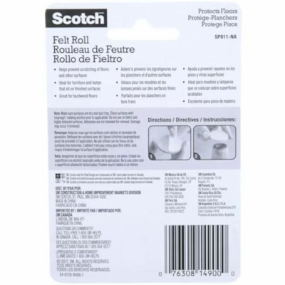 Scotch Pad - Beige - Felt - 1/Pack SIZE 1/2 IN X 60 IN 