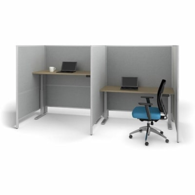 Offices To Go OTG | 36" Panel - Fabric Top and Bottom - 36" (914.40 mm) Width x 66" (1676.40 mm) Height x 1.30" (33.02 mm) Depth - Black Aluminum Frame - Fabric - Tungsten, Lola Caramel Cream LOLA  CARAMEL CREAM 