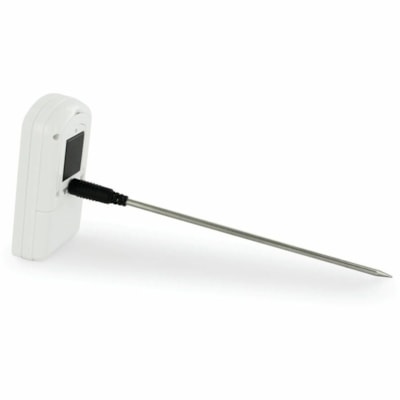 BIOS Professional - Thermomètre à viande et minuteur de qualité - 14 °F (-10 °C) à 572 °F (300 °C) - Arrêt automatique, Minuterie, Alarme - Pour Viande, B¿uf, Poulet, Turquie, Four, Barbecue, Cuisson - Blanc 6 SÉLECTION DE VIANDE 2 SONDE 