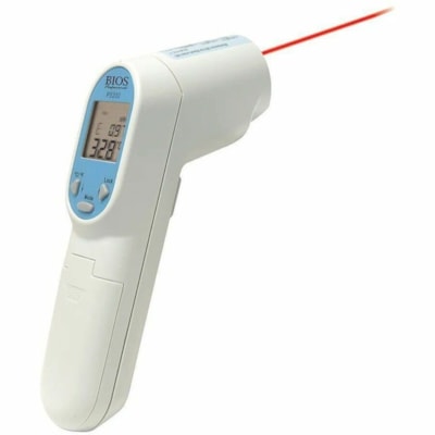 BIOS Professional Professional Food Safety Thermometer - 76°F (-60°C) to 932°F (500°C) - Infrared, Auto-off, Large Display, Laser Pointer - For Food, Surface -60C TO 500C / -76F TO 932F 