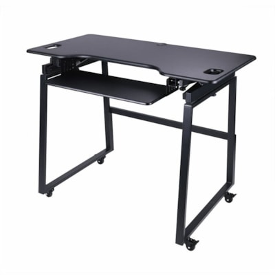 Desk Base Rocelco - Hauteur réglable - Assemblage requis - Noir - Acier  DADR-40 and DADR-46 