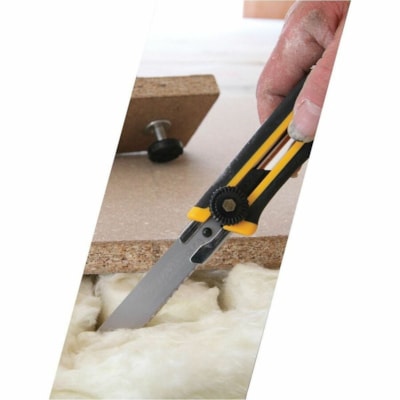 Olfa 18mm L-5 Fiberglass Utility Knife with Multi-Pick - 0.71" (18 mm) Blade Length - Non-slip Grip, Snap Closure, Heavy Duty, Handle, Lightweight, Comfortable Grip, Locking Blade, Rugged, Retractable, Refillable, Snap-off, ... - Fiberglass, Stainless Steel, Metal, Acrylonitrile Butadiene Styrene (A ULTRA-SHARP BLADE MULTI-PURPOSE METAL PICK